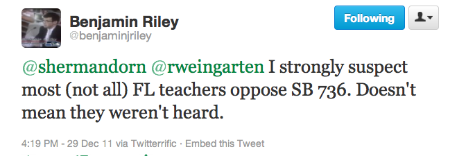 Benjamin Riley tweet